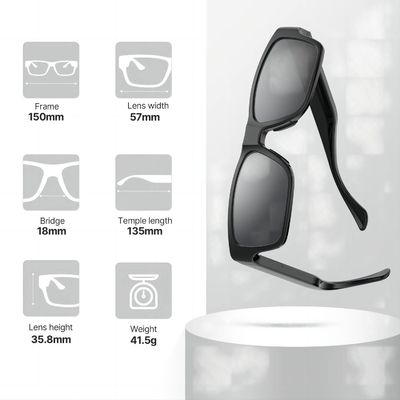 Gafas de seguridad de la grabación de vídeo de G2S-16G FHD 1080P con el control remoto Motorcycle Riding