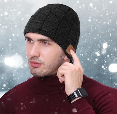 Gorrita tejida de Bluetooth para el sombrero de Bluetooth de los hombres, regalos para hombre, regalos de la tecnología de la Navidad de Beanie Hat Black Headphones Unique de las mujeres