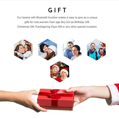 Gorrita tejida de Bluetooth para el sombrero de Bluetooth de los hombres, regalos para hombre, regalos de la tecnología de la Navidad de Beanie Hat Black Headphones Unique de las mujeres