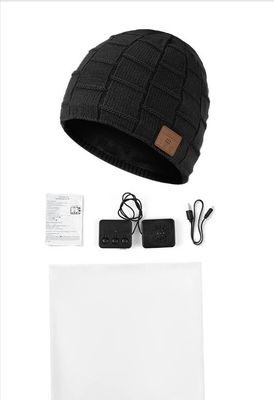 Gorrita tejida de Bluetooth para el sombrero de Bluetooth de los hombres, regalos para hombre, regalos de la tecnología de la Navidad de Beanie Hat Black Headphones Unique de las mujeres