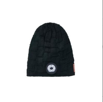 Bluetooth Beanie Hat Video Camera con la luz, auriculares inalámbricos recargables del casquillo del faro del USB 4 LED para esquiar, corriendo