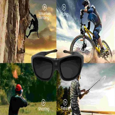 gafas de sol de la cámara de vídeo del deporte de la cámara de vídeo de 2.7K 30 FPS para la canoa, lanzándose en paracaídas