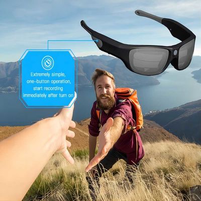 Gafas de sol video del deporte impermeable IPX55 para completar un ciclo, alpinismo, el montar, corriendo