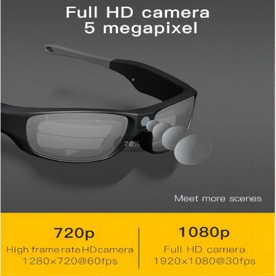 Gafas de sol video del deporte impermeable IPX55 para completar un ciclo, alpinismo, el montar, corriendo