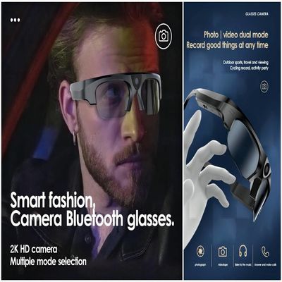 cámara video de las gafas de sol de 3in1 Smart Bluetooth con la foto, vídeo, audio