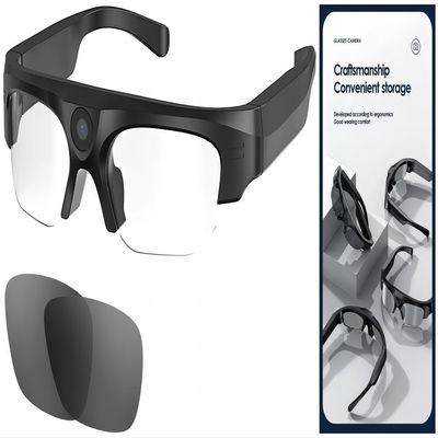 Cámara inalámbrica llena de las gafas de sol de HD 1080P Bluetooth con la foto, vídeo, audio