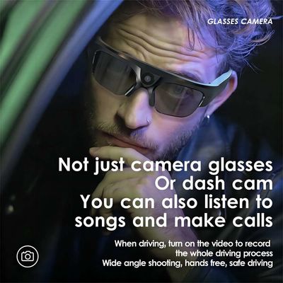 Gafas de sol usables de Bluetooth con respuestas del teléfono de la grabación de vídeo de la foto de la toma