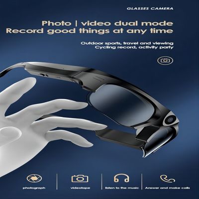 Gafas de sol video Biking de funcionamiento de Bluetooth de la grabación del lazo con música abierta del oído