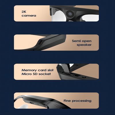 gafas de sol para la pesca, saltando en caída libre, esquí de la cámara de vídeo de 4K Bluetooth