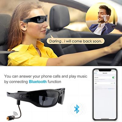 grabación video de las gafas de sol de 720p Bluetooth para emigrar deportes al aire libre del golf que caminan