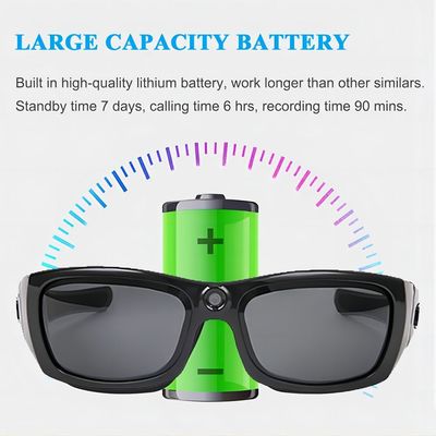 grabación video de las gafas de sol de 720p Bluetooth para emigrar deportes al aire libre del golf que caminan