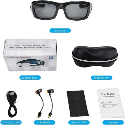 Cámara de funcionamiento de las gafas de sol del maratón G4F 1080P Bluetooth del rastro con la música, teléfono llamada