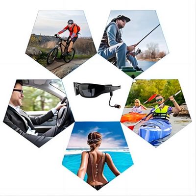 Cámara de funcionamiento de las gafas de sol del maratón G4F 1080P Bluetooth del rastro con la música, teléfono llamada
