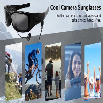 gafas de sol video para la foto de los deportes al aire libre que toma, registrando, música de 1080P HD Bluetooth