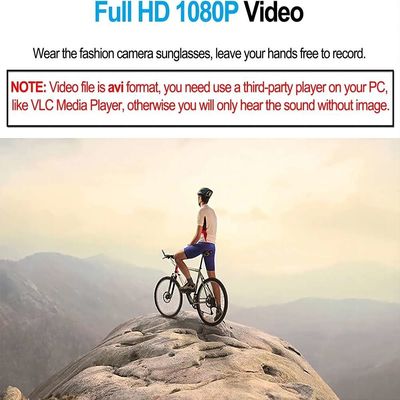 las gafas de sol de Bluetooth de la cámara de vídeo 720P con música de las llamadas de la respuesta gozan