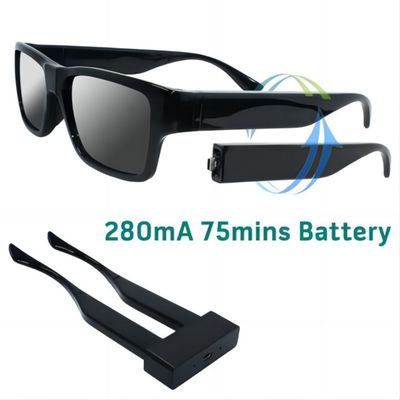video ocultado 1080P Mini Video Camera usable de las gafas de sol del espía de la cámara