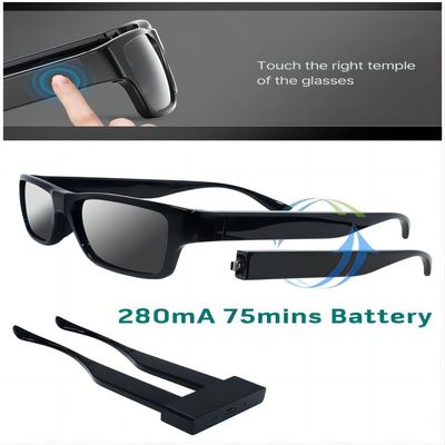 Control remoto Spy Video Sunglasses con la grabación de vídeo de las imágenes de la toma