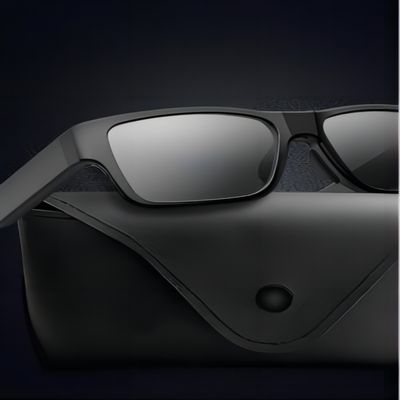 Cámara ocultada usable de las gafas de sol video, dos piernas 150mins de la batería   tiempo de registración para la colección in situ de las pruebas
