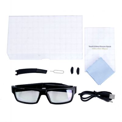 Gafas de sol ocultadas G2-32G LLENAS de la cámara de HD un control del finger para la colección de las pruebas