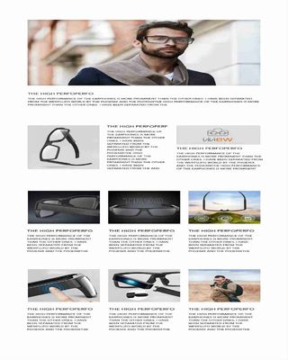 Gafas de sol ocultadas G2-32G LLENAS de la cámara de HD un control del finger para la colección de las pruebas
