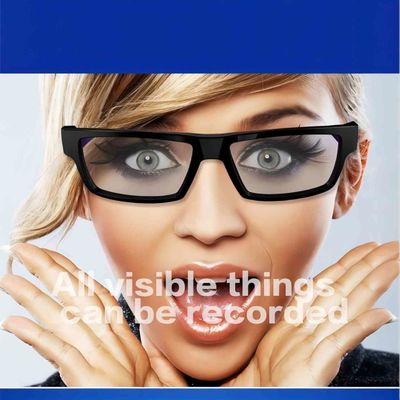 Gafas de sol ocultadas TR90 de la cámara un peso ligero de control de tacto 40g del finger