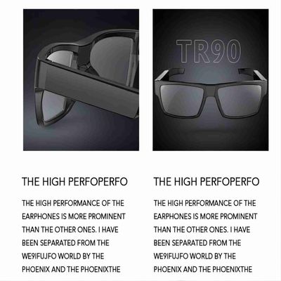 Tarjeta de memoria incorporada ocultada seguridad 32G de la cámara Sunglasses1080P de control de tacto