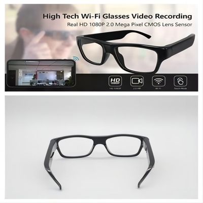 Videocámara video de Wifi de los vidrios de WIFI de la supervisión en tiempo real para la seguridad en el hogar