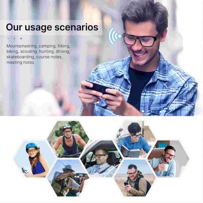 Vidrios video de WiFi de los vidrios usables llenos de 1080P Smart para emigrar deportes al aire libre
