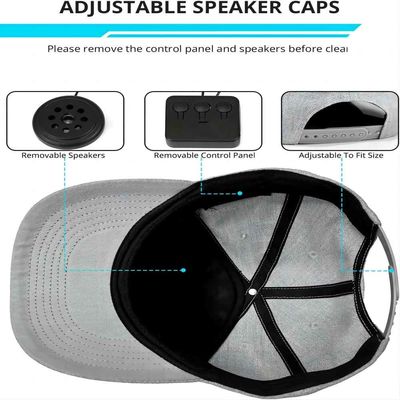 Sombrero con el casquillo elegante inalámbrico del teléfono con altavoz del sombrero ajustable del bluetooth del altavoz de Bluetooth para el deporte al aire libre
