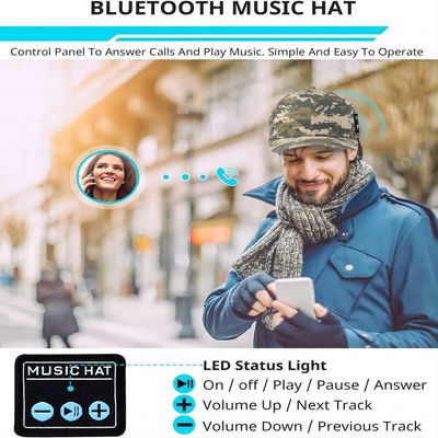 El sonido de alta fidelidad de la gorra de béisbol de Bluetooth con 24 horas de música disfruta de la hora para el alpinismo, deportes del maratón, golf