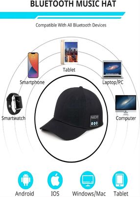 Sombrero de la música con el altavoz inalámbrico lavable del bluetooth del altavoz dual del bluetooth como mejor regalo para la familia, hip-hop