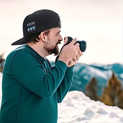 Sombrero inalámbrico del altavoz del bluetooth, Washable+ ajustables con el sonido DE ALTA FIDELIDAD para el deporte del béisbol, patinando sobre hielo deporte al aire libre del etc