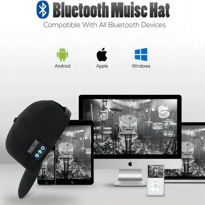Lavado de la mano del bluetooth de los deportes del altavoz audio móvil del casquillo y ajustable desprendibles para el béisbol, patín, biking