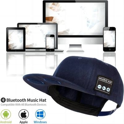 Batería incorporada 1000mah del sombrero audio de los deportes de Bluetooth con 24 horas de tiempo de la música, libre a las llamadas de teléfono para las actividades al aire libre