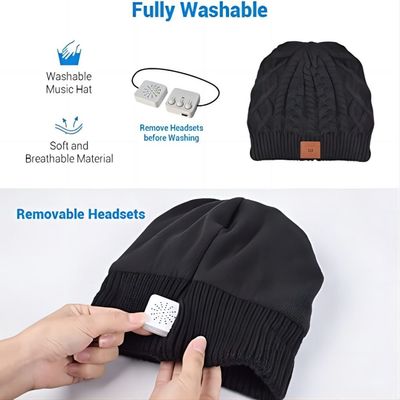 Presidentes inalámbricos de Bluetooth Beanie Hat With HD de las llamadas de teléfono con altavoz, regalos