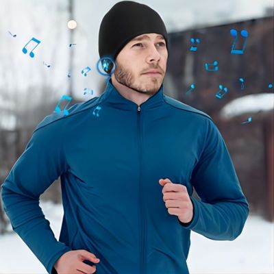 Llamadas de teléfono sin manos multifuncionales de la cámara B5 del sombrero de la gorrita tejida de Bluetooth/música/calor/grabación para la caza del invierno, corriendo
