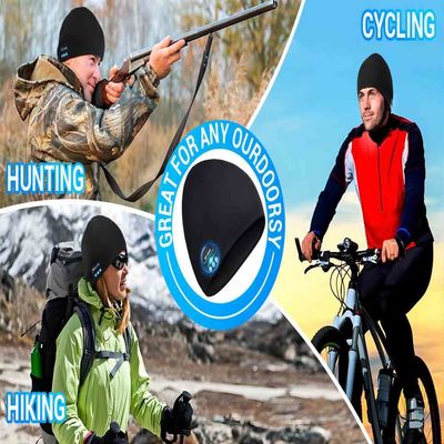 Hombres de esquí de funcionamiento de Bluetooth que caminan Beanie Hat Christmas Gifts For, mujeres, niños