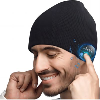 Hombres de esquí de funcionamiento de Bluetooth que caminan Beanie Hat Christmas Gifts For, mujeres, niños
