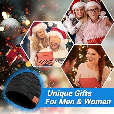 Goce dual de la música de los Presidentes de B5 Bluetooth 5,0 Beanie Hat With Wireless Headphone