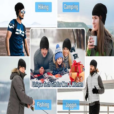 Viview Beanie Music Hat con el sombrero ajustable del bluetooth del altavoz del bluetooth para los deportes al aire libre esquí, caza del invierno