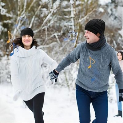 Beanie Hat con Bluetooth, auricular de Bluetooth para hacer teléfono la música calls&amp;play para activar, escalada, deporte de la canoa