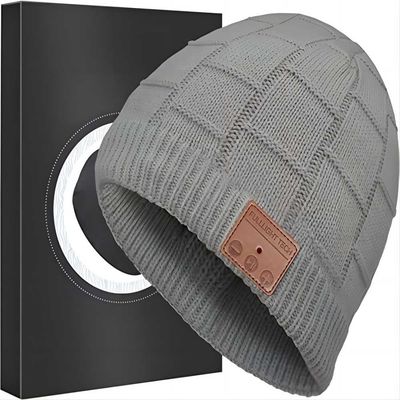 Bluetooth inalámbrico Beanie Hat Rechargable 250mah con callings del teléfono del tiempo de la música 16hours