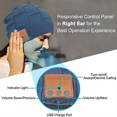 Estéreo inalámbrico del sombrero HD de Bluetooth de las lanas construido en Mic Christmas Electronic Gifts
