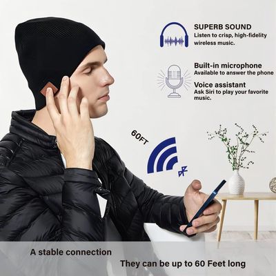 Novio de la amiga de Bluetooth Beanie Hat For Father Monther de los regalos de la tecnología de la Navidad