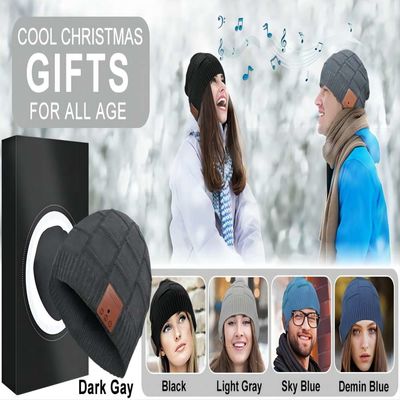 Casquillo del punto del invierno de Bluetooth Beanie Hat Headphone Music Hat de las mujeres de los hombres