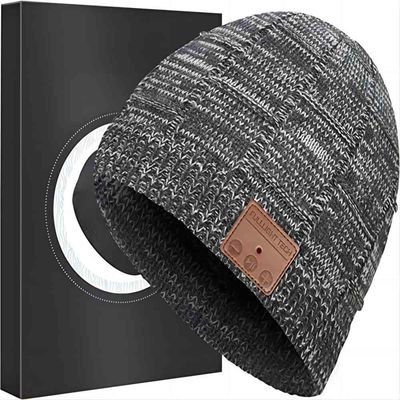 Bluetooth Beanie Hat Knit Music Hat inalámbrico para completar un ciclo, el patinaje artístico, caminando