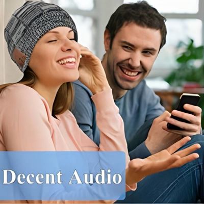 Invierno, caminando, subiendo, Bluetooth que activa Beanie Hat With Wireless Headset BT5.0