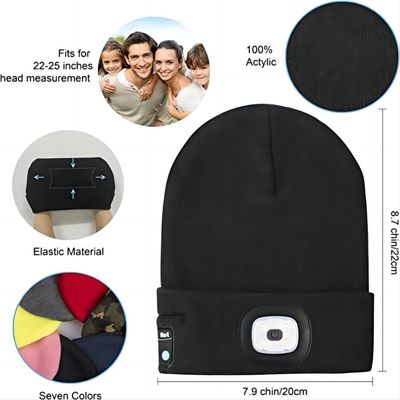 Sombrero de 4 del LED del faro auriculares de Bluetooth con los regalos de cumpleaños inalámbricos de los auriculares