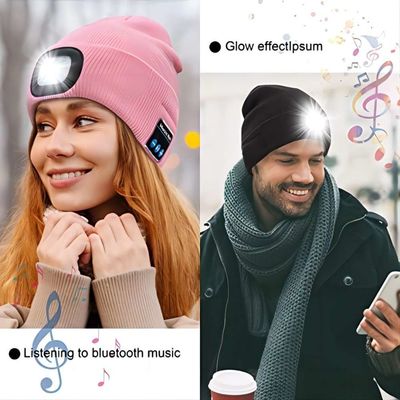 Sombrero de 4 del LED del faro auriculares de Bluetooth con los regalos de cumpleaños inalámbricos de los auriculares