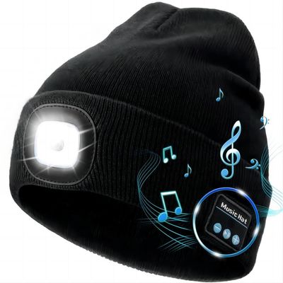 Sombrero inalámbrico de los auriculares de Bluetooth de los auriculares con los regalos de la Navidad de las luces